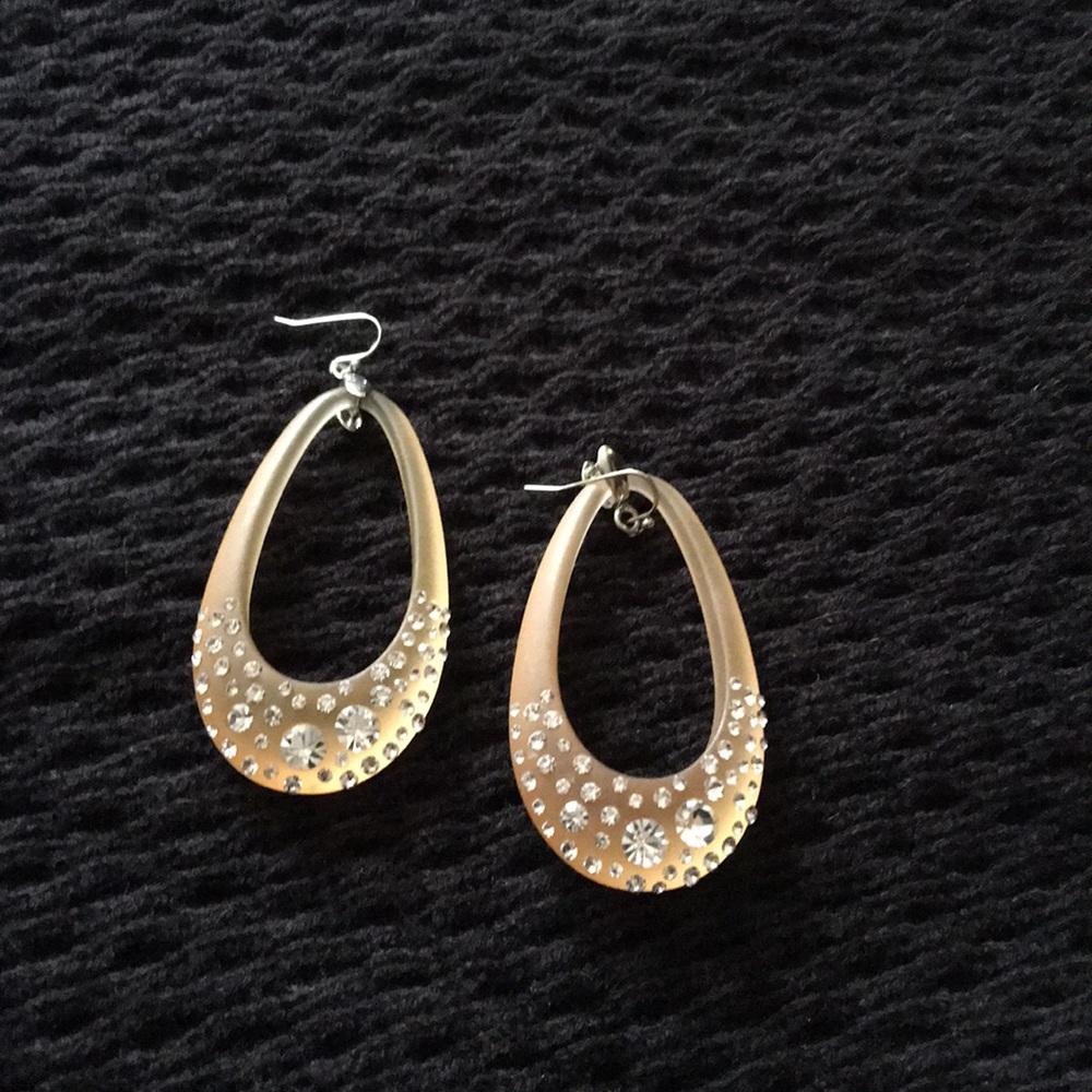 Dangly and blingy earrings